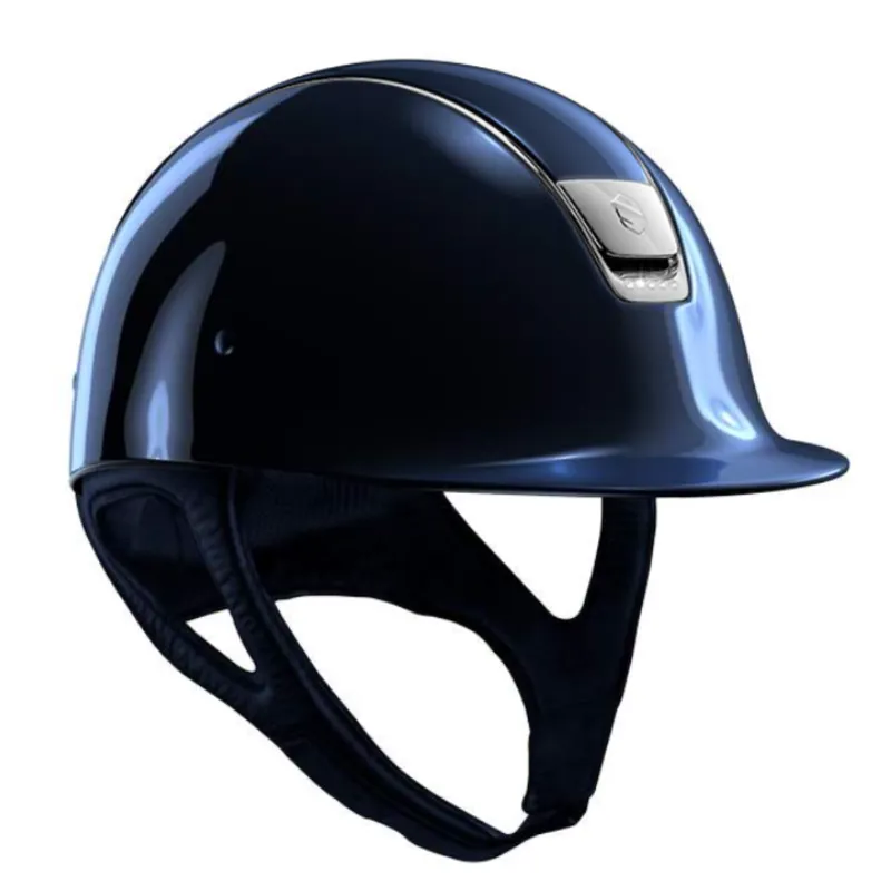 Samshield Shadow Glossy Helmet with 5 Crystals DR Harness - Navy